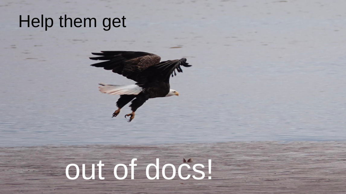 An eagle flying away over water